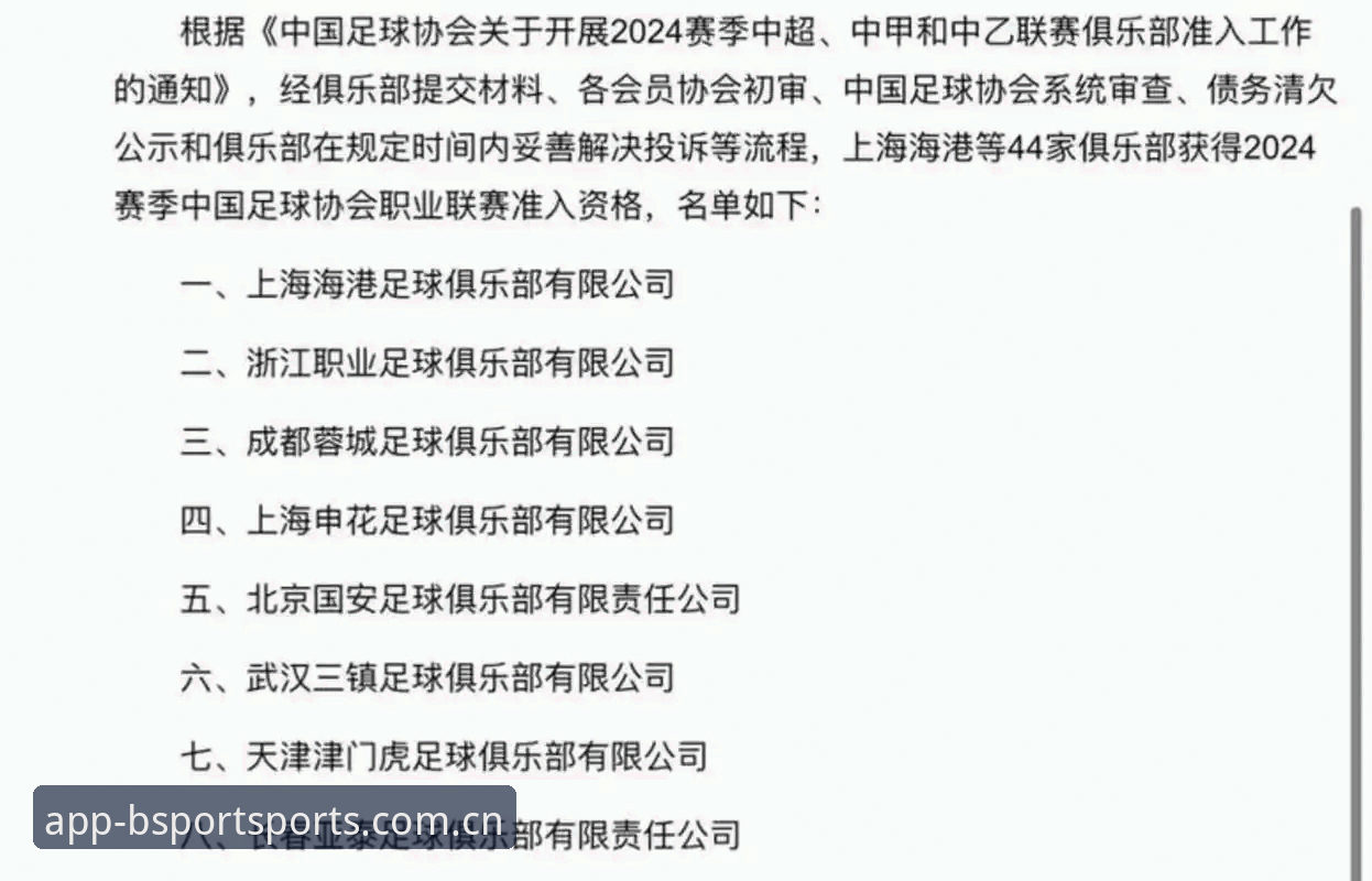 BSPORT体育APP下载安装安卓版 中国足协第三批禁足名单深度评测:B体育平台带你透视行业整顿全貌